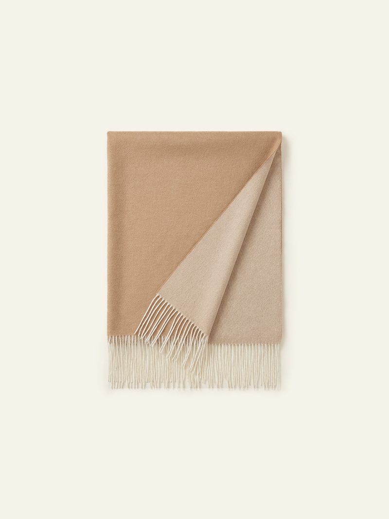 Cashmere Scarf in Warm Camel