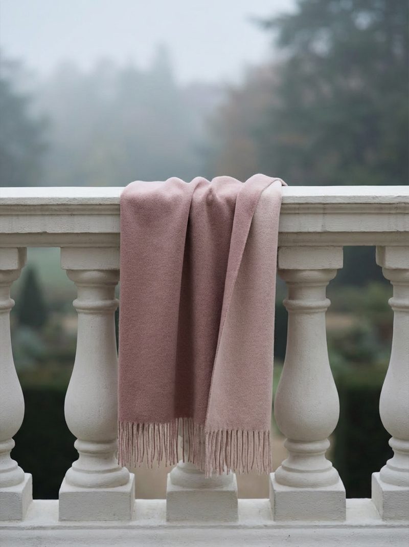 Cashmere Scarf in Dusty Rose