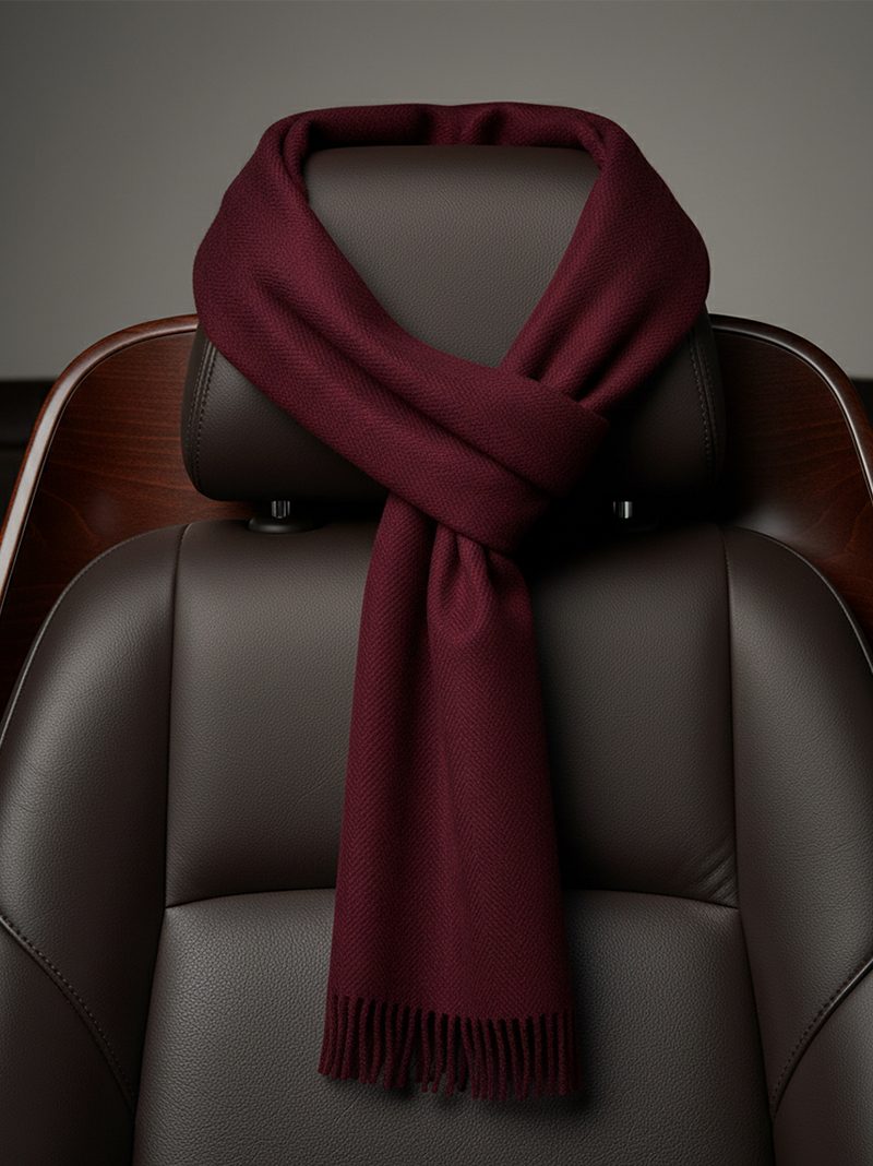 Burgundy Cashmere Scarf