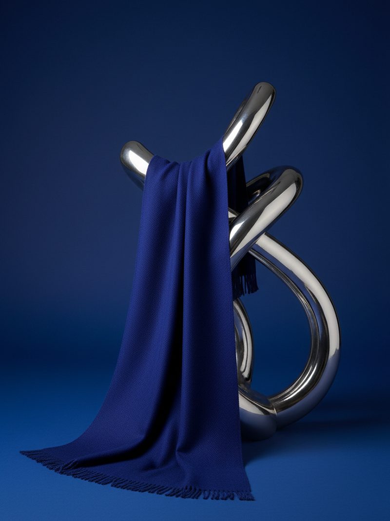 Royal Cobalt  Cashmere Scarf