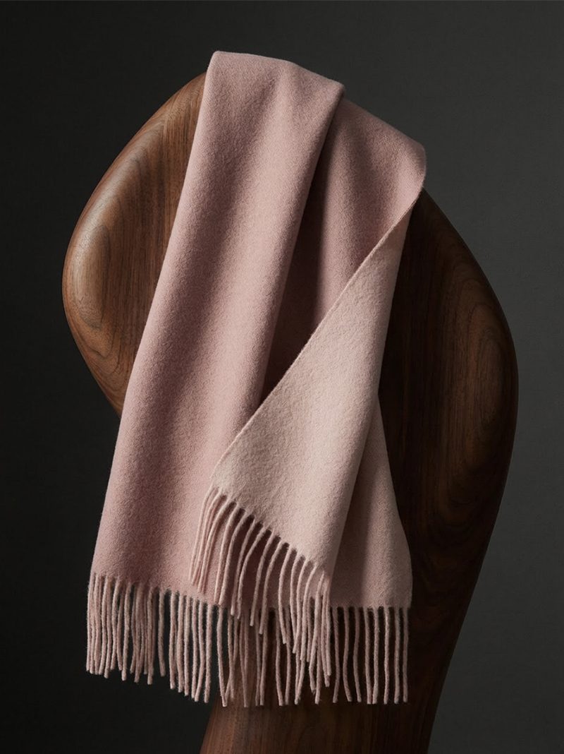 Cashmere Scarf in Dusty Rose