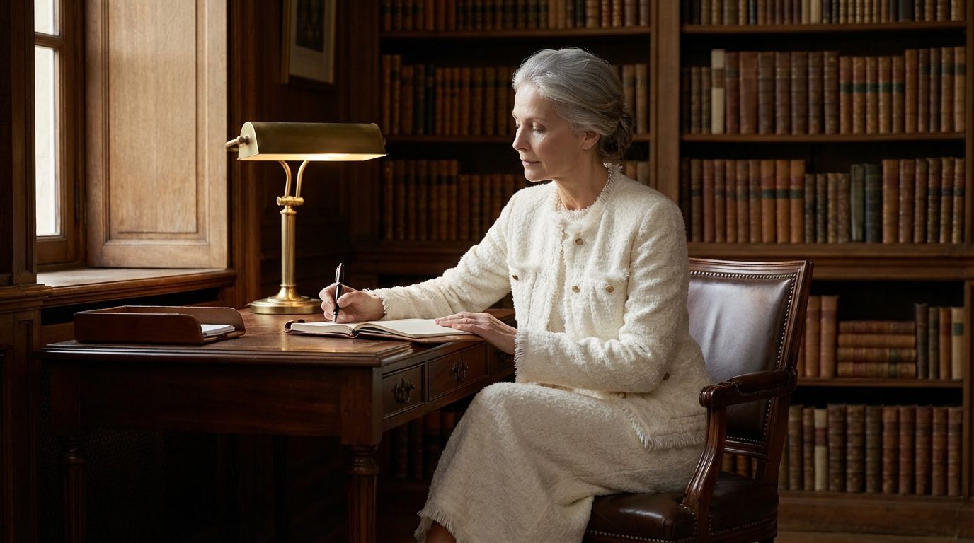 Ivory Cashmere Textured Ensemble