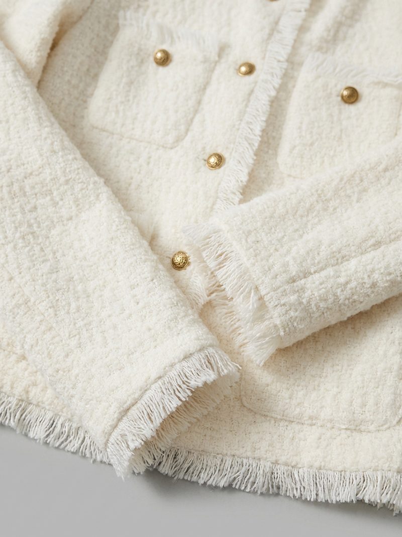 Ivory Cashmere Textured Ensemble