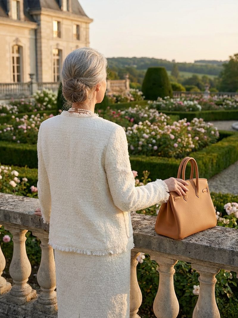 Ivory Cashmere Textured Ensemble